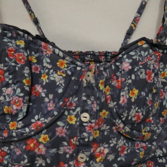 HOLLISTER CALIFORNIA | small | Floral Bustier Top | Button-Down Front | NWOT - Picture 4 of 14